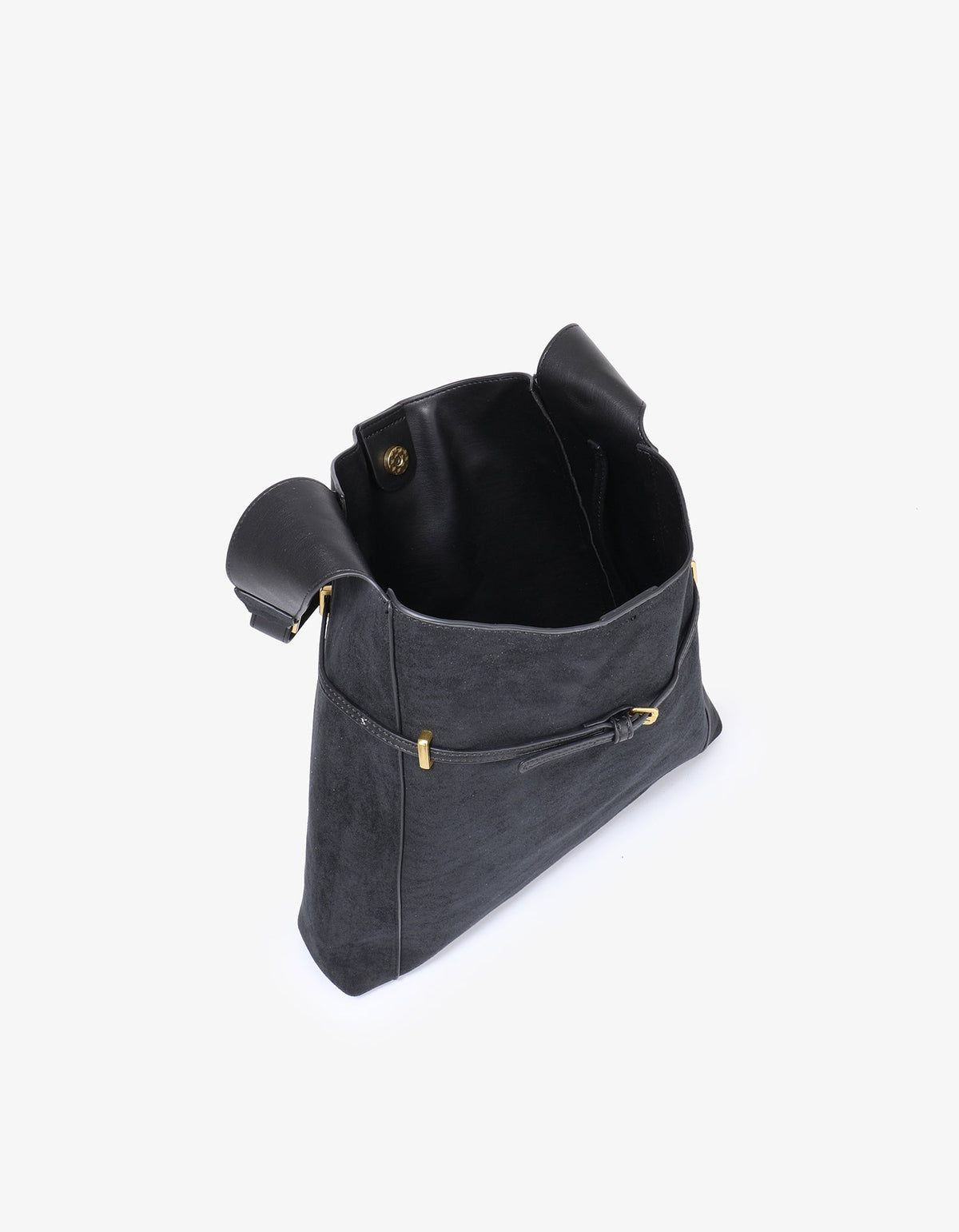 KENNEDY SHOULDER FAUX SUEDE BLACK - REMI/REID