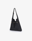 KENNEDY SHOULDER FAUX SUEDE BLACK - REMI/REID