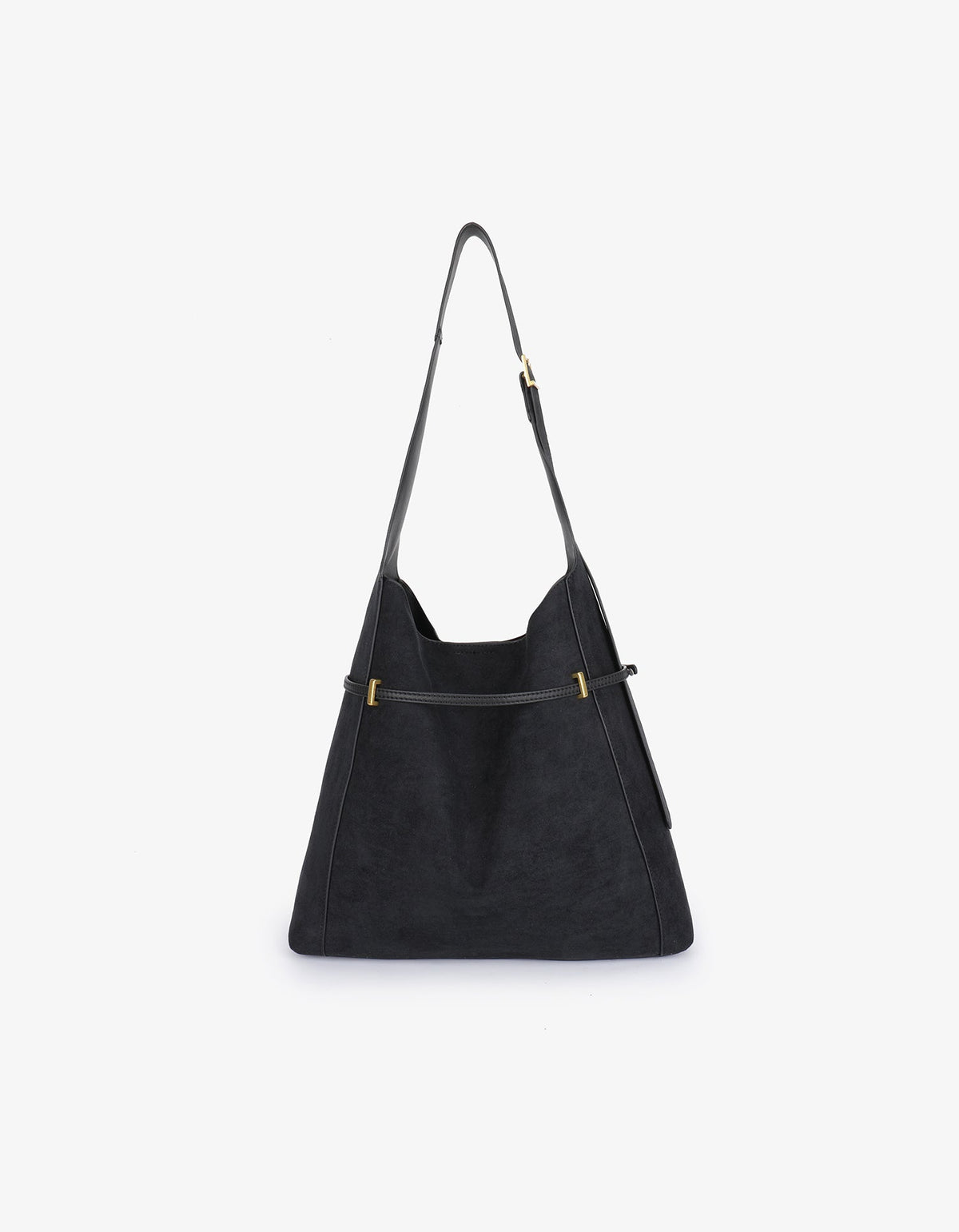 KENNEDY SHOULDER FAUX SUEDE BLACK - REMI/REID