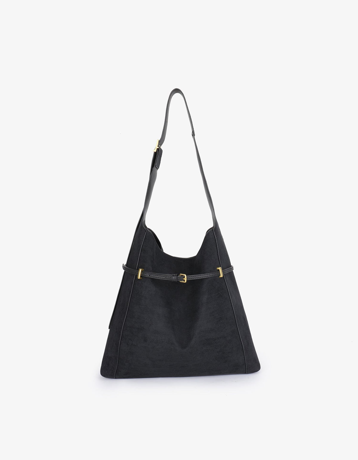 KENNEDY SHOULDER FAUX SUEDE BLACK - REMI/REID