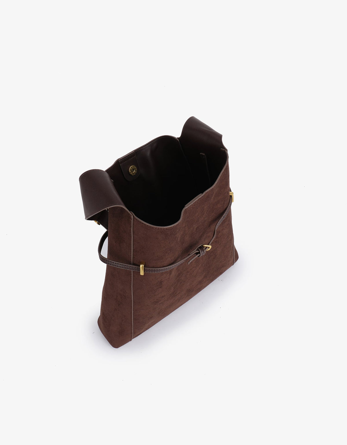 KENNEDY SHOULDER FAUX SUEDE CHOCOLATE - REMI/REID