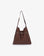 KENNEDY SHOULDER FAUX SUEDE CHOCOLATE - REMI/REID