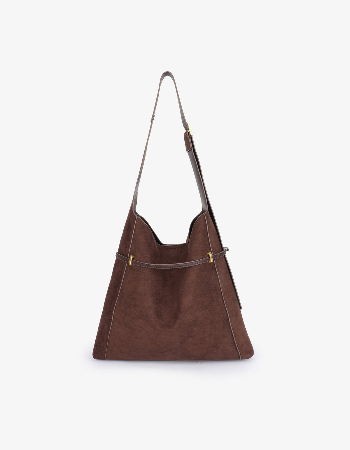 KENNEDY SHOULDER FAUX SUEDE CHOCOLATE - REMI/REID