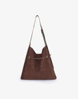 KENNEDY SHOULDER FAUX SUEDE CHOCOLATE - REMI/REID