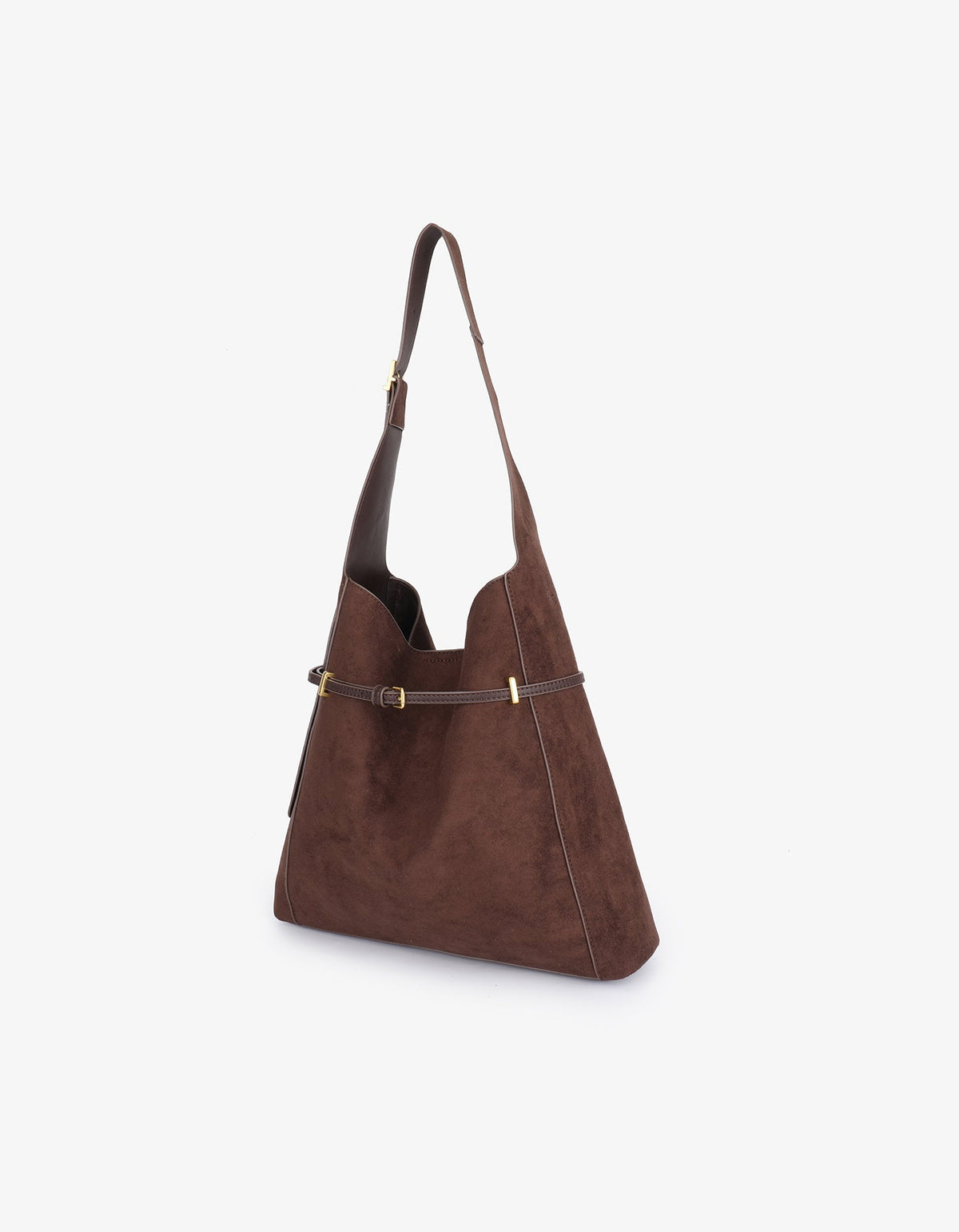 KENNEDY SHOULDER FAUX SUEDE CHOCOLATE - REMI/REID