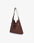 KENNEDY SHOULDER FAUX SUEDE CHOCOLATE - REMI/REID