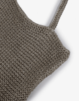 KETUT METALLIC KNIT SHOULDER BAG PLATINUM - REMI/REID