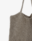 KETUT METALLIC KNIT SHOULDER BAG PLATINUM - REMI/REID