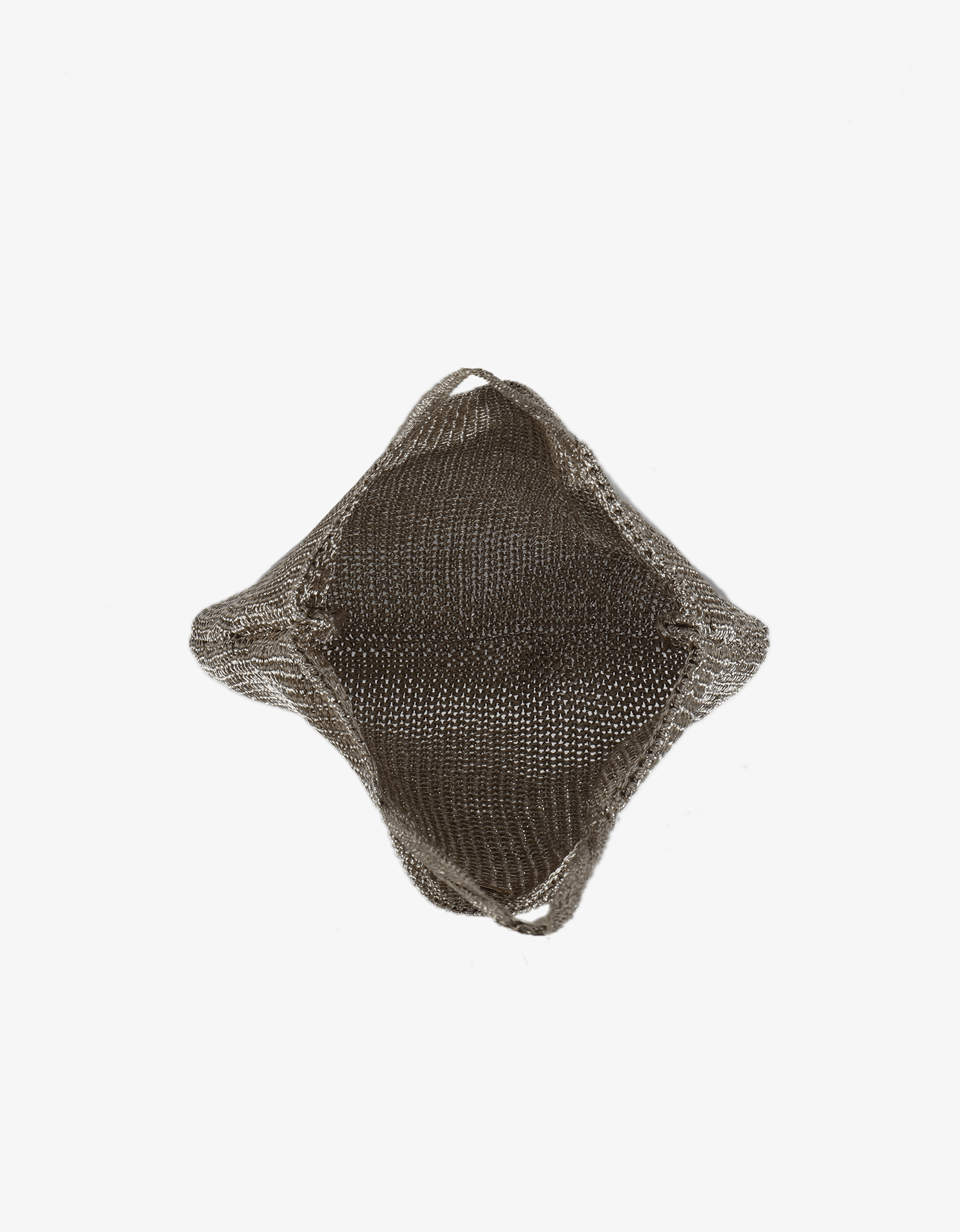 KETUT METALLIC KNIT SHOULDER BAG PLATINUM - REMI/REID