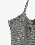 KETUT METALLIC KNIT SHOULDER BAG SILVER VARIATION - REMI/REID