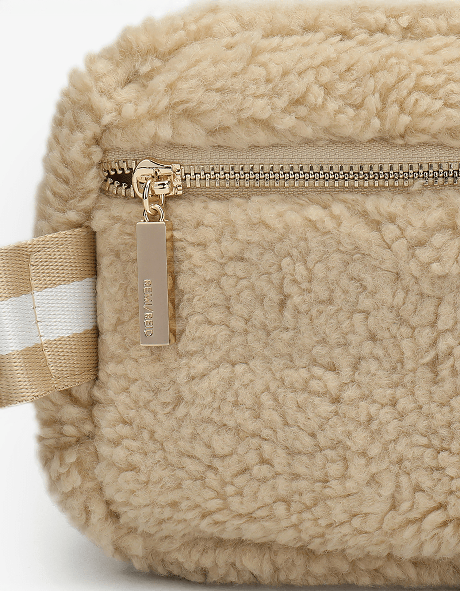 LIBBIE FLEECE BELT BAG CREAM - REMI/REID
