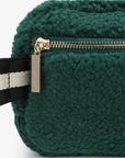 LIBBIE FLEECE BELT BAG GREEN - REMI/REID