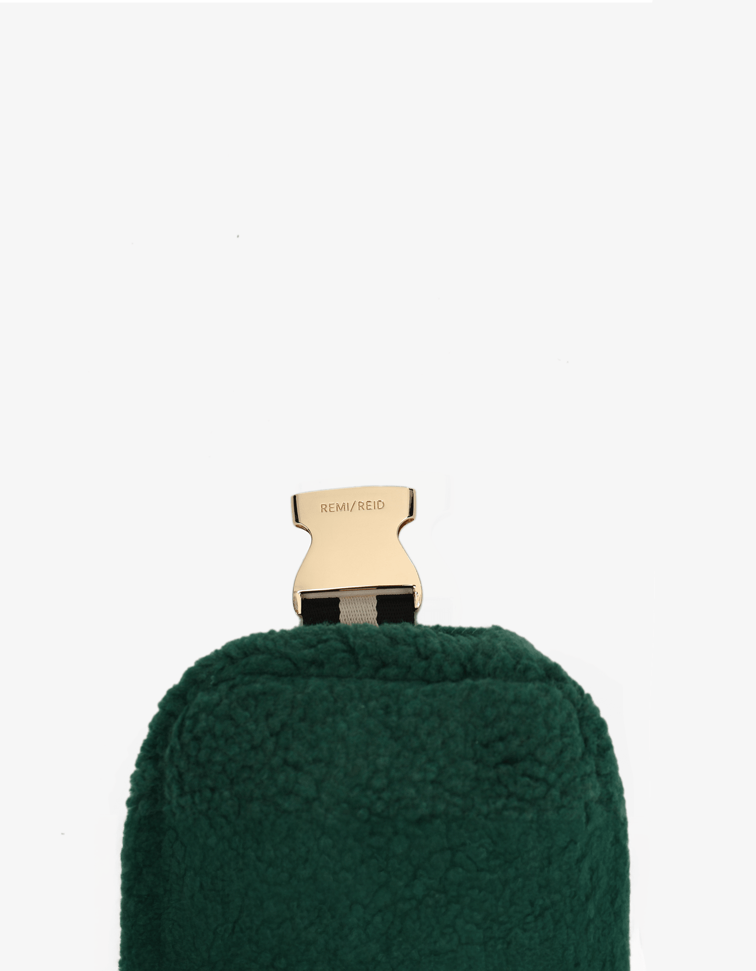 LIBBIE FLEECE BELT BAG GREEN - REMI/REID