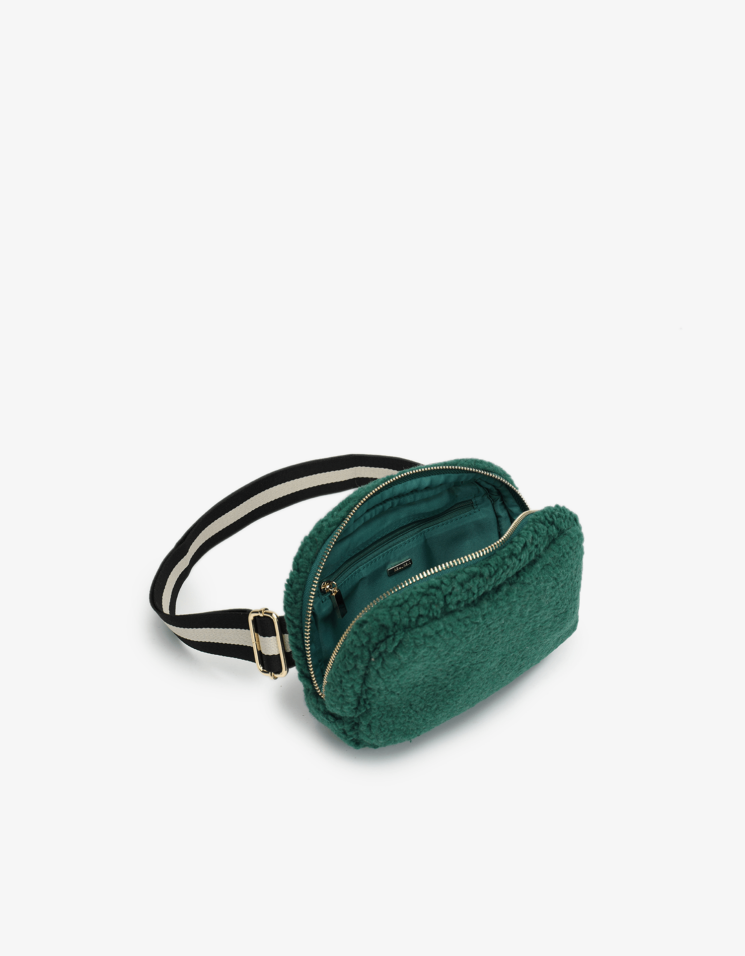 LIBBIE FLEECE BELT BAG GREEN - REMI/REID