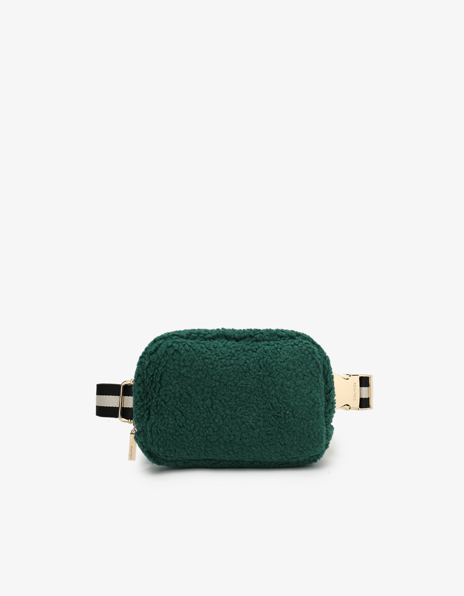LIBBIE FLEECE BELT BAG GREEN - REMI/REID