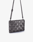 LINDY CLUTCH WOVEN LARGE ANTHRACITE - REMI/REID