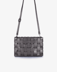 LINDY CLUTCH WOVEN LARGE ANTHRACITE - REMI/REID