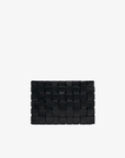 LINDY CLUTCH WOVEN LARGE BLACK - REMI/REID