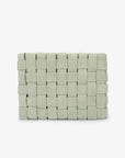 LINDY CLUTCH WOVEN LARGE FAUX SUEDE CELADON - REMI/REID