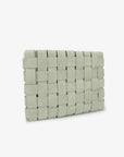 LINDY CLUTCH WOVEN LARGE FAUX SUEDE CELADON - REMI/REID