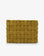LINDY CLUTCH WOVEN LARGE FAUX SUEDE CHARTREUSE - REMI/REID