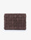 LINDY CLUTCH WOVEN LARGE FAUX SUEDE CHOCOLATE - REMI/REID