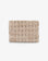 LINDY CLUTCH WOVEN LARGE FAUX SUEDE TAN - REMI/REID