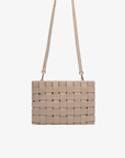 LINDY CLUTCH WOVEN LARGE LIGHT TAN - REMI/REID