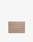 LINDY CLUTCH WOVEN LARGE LIGHT TAN - REMI/REID