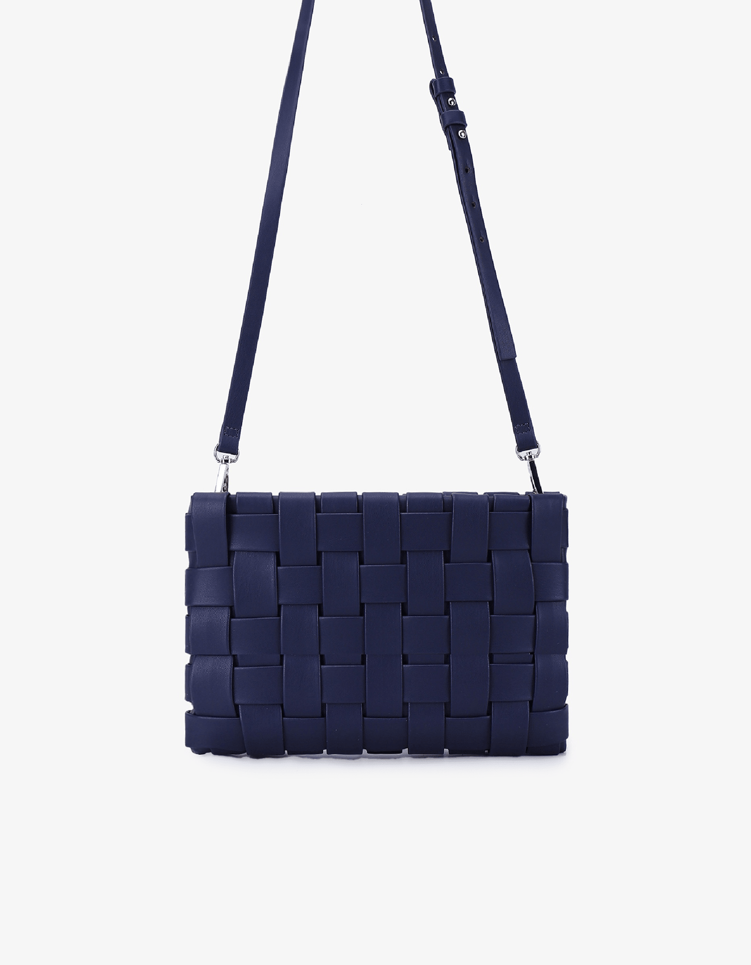 LINDY CLUTCH WOVEN LARGE NAVY - REMI/REID