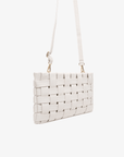 LINDY CLUTCH WOVEN LARGE OFF WHITE - REMI/REID