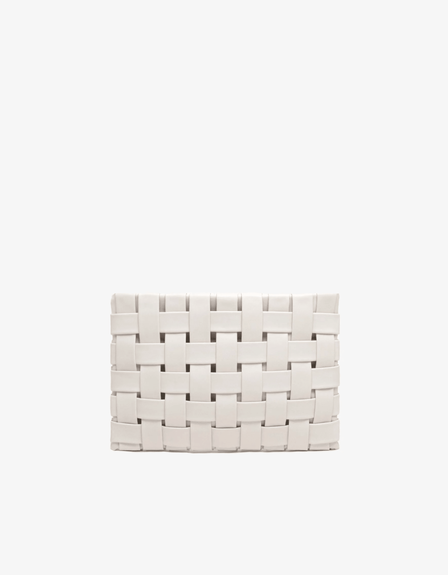 LINDY CLUTCH WOVEN LARGE OFF WHITE - REMI/REID