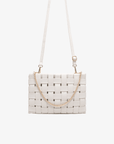 LINDY CLUTCH WOVEN LARGE OFF WHITE - REMI/REID