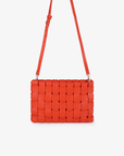 LINDY CLUTCH WOVEN LARGE ORANGE - REMI/REID