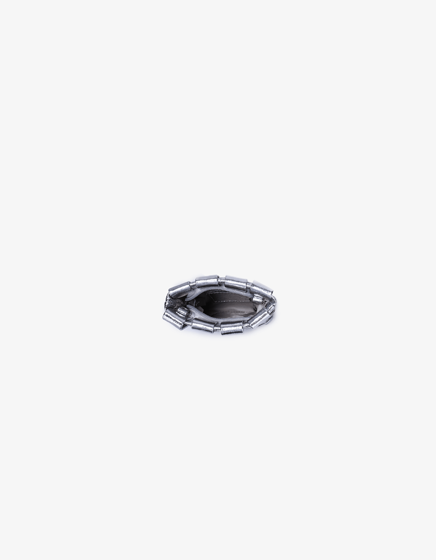 LINDY WOVEN CELLPHONE HI SHINE METALLIC SILVER - REMI/REID