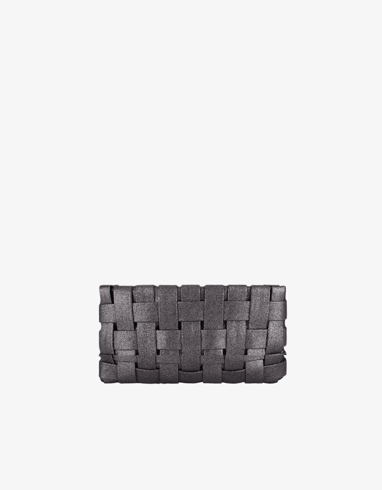 LINDY WOVEN CLUTCH SMALL ANTHRACITE - REMI/REID