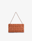 LINDY WOVEN CLUTCH SMALL APRICOT - REMI/REID