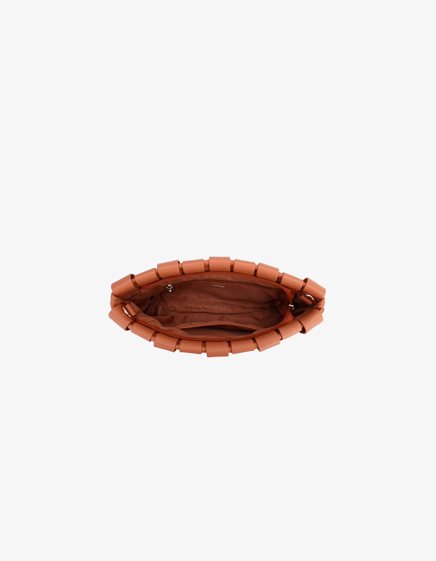 LINDY WOVEN CLUTCH SMALL APRICOT - REMI/REID