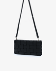LINDY WOVEN CLUTCH SMALL BLACK - REMI/REID