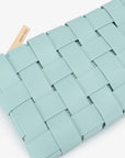 LINDY WOVEN CLUTCH SMALL BLUE - REMI/REID