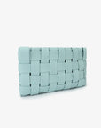 LINDY WOVEN CLUTCH SMALL BLUE - REMI/REID