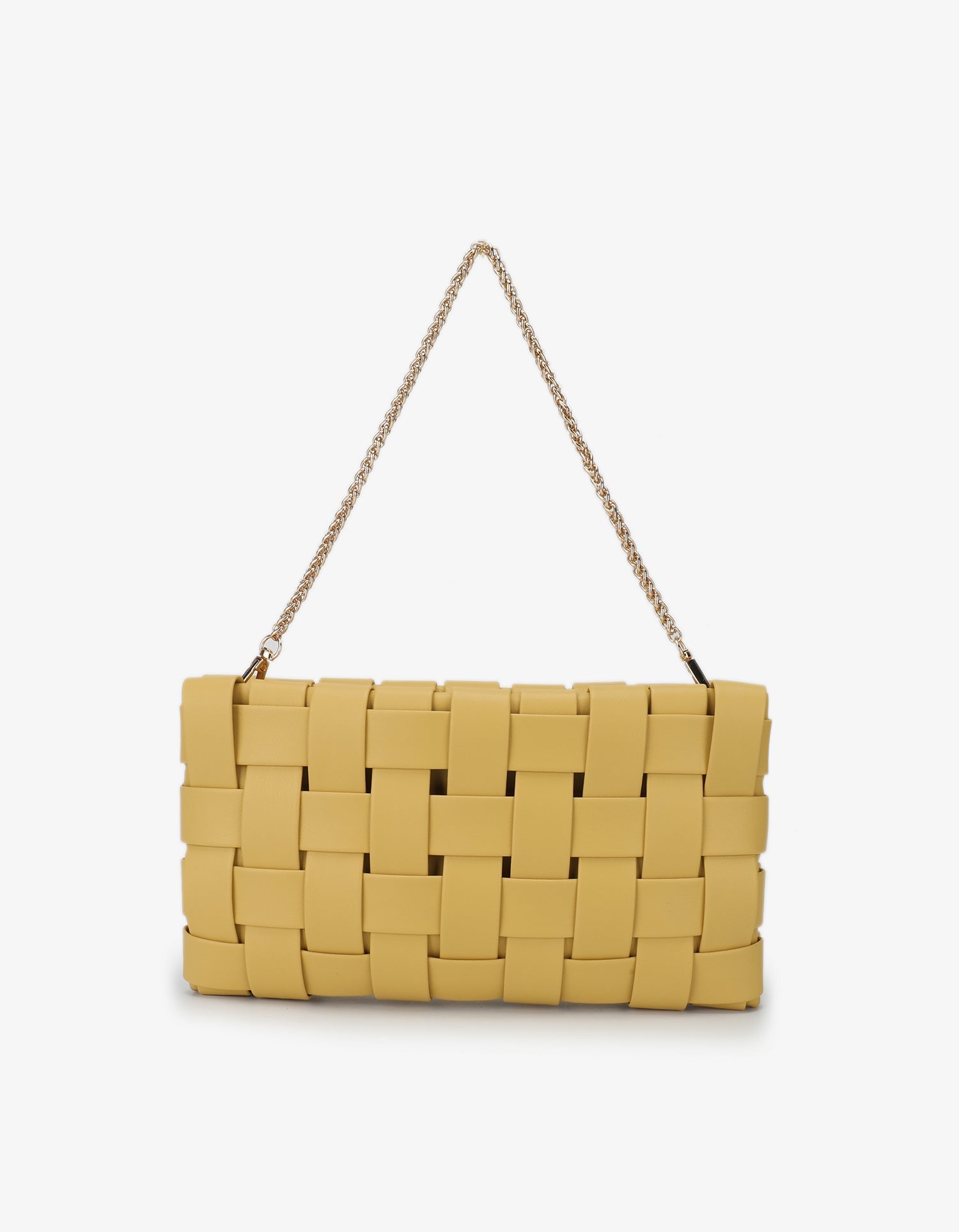 LINDY WOVEN CLUTCH SMALL BUTTER - REMI/REID