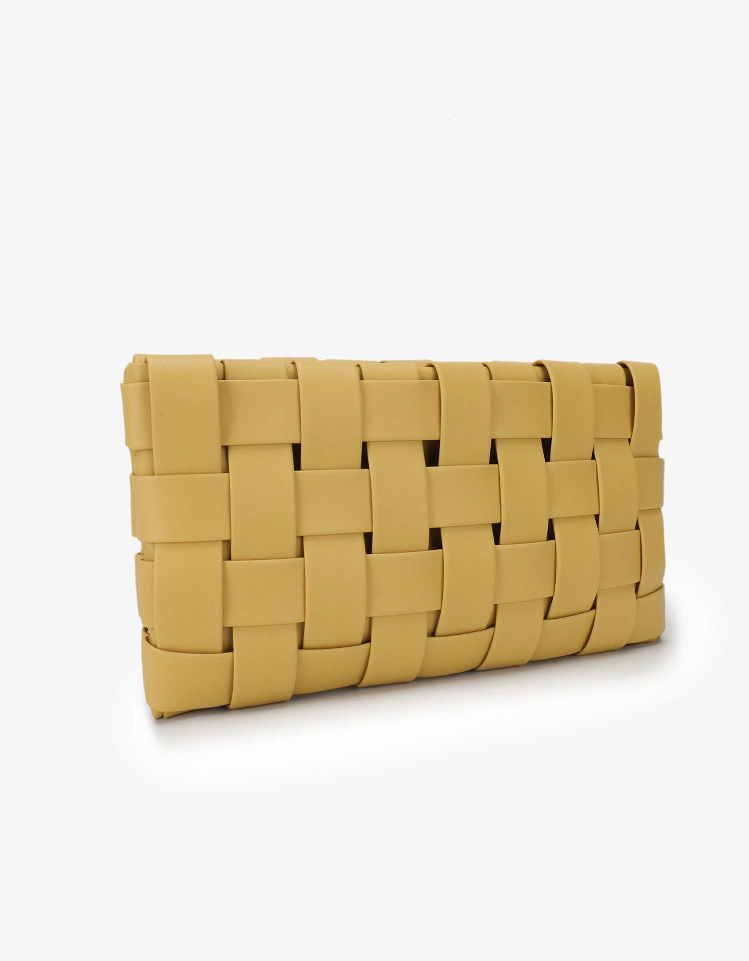 LINDY WOVEN CLUTCH SMALL BUTTER - REMI/REID
