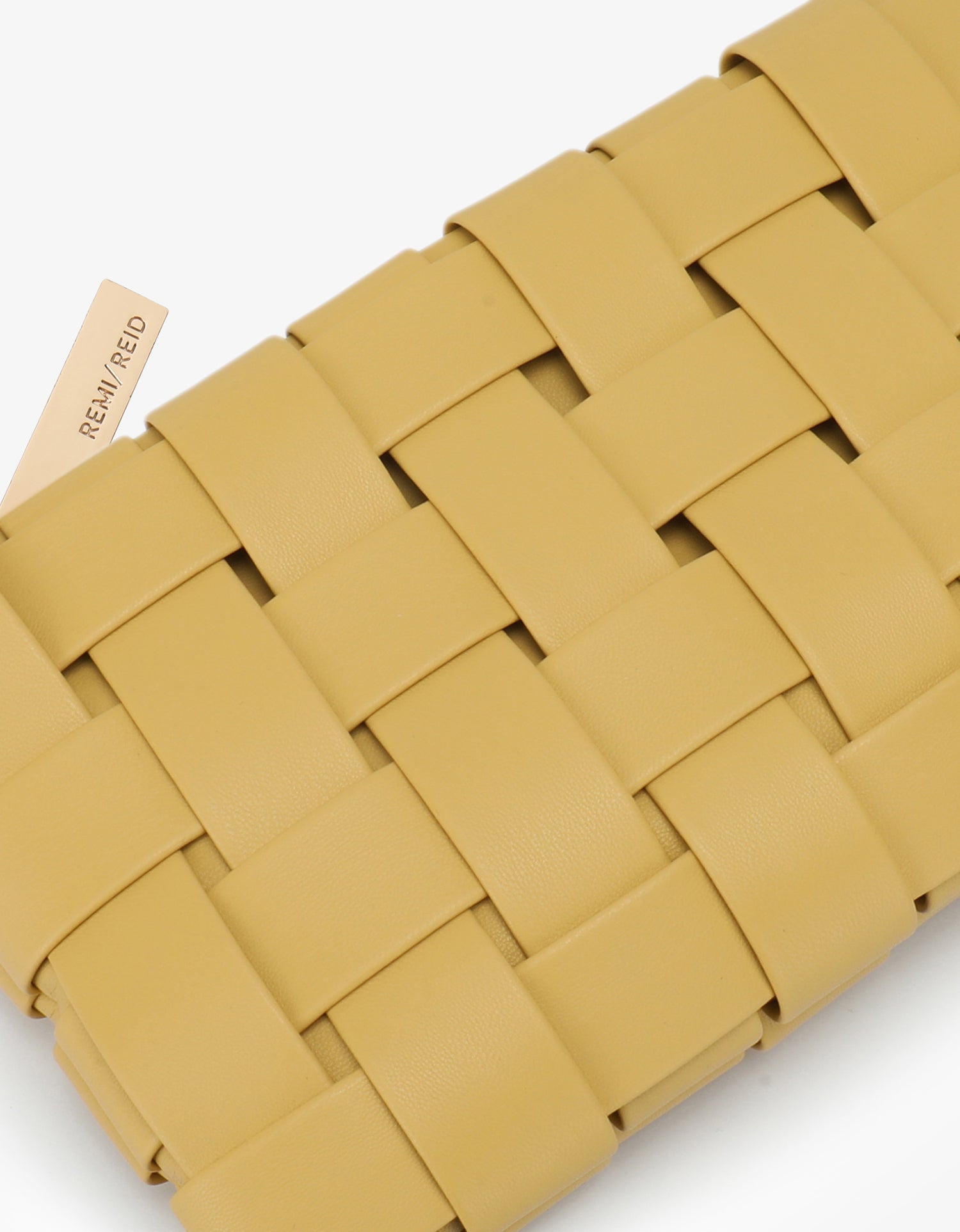 LINDY WOVEN CLUTCH SMALL BUTTER - REMI/REID