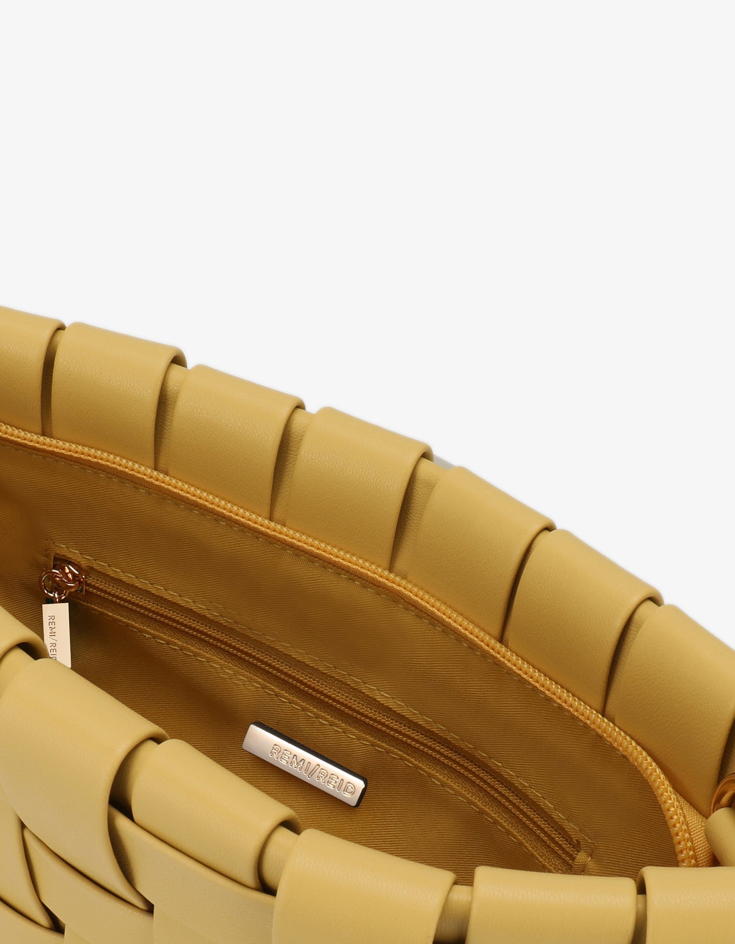 LINDY WOVEN CLUTCH SMALL BUTTER - REMI/REID