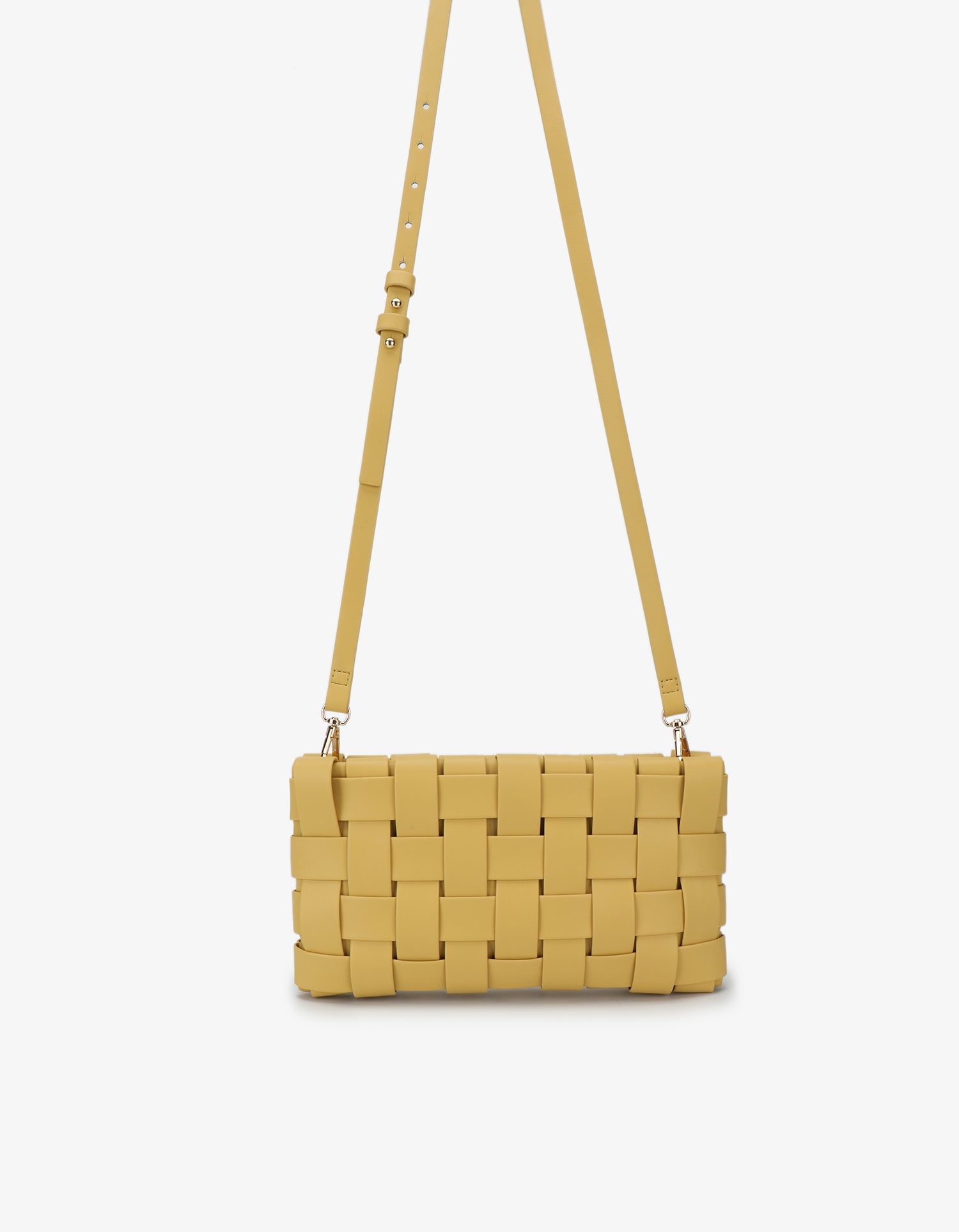 LINDY WOVEN CLUTCH SMALL BUTTER - REMI/REID