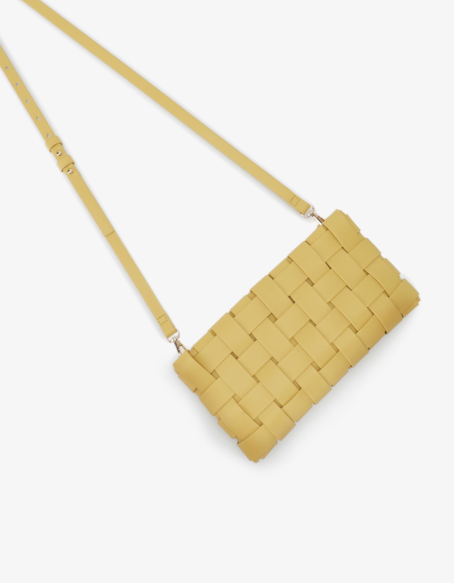 LINDY WOVEN CLUTCH SMALL BUTTER - REMI/REID