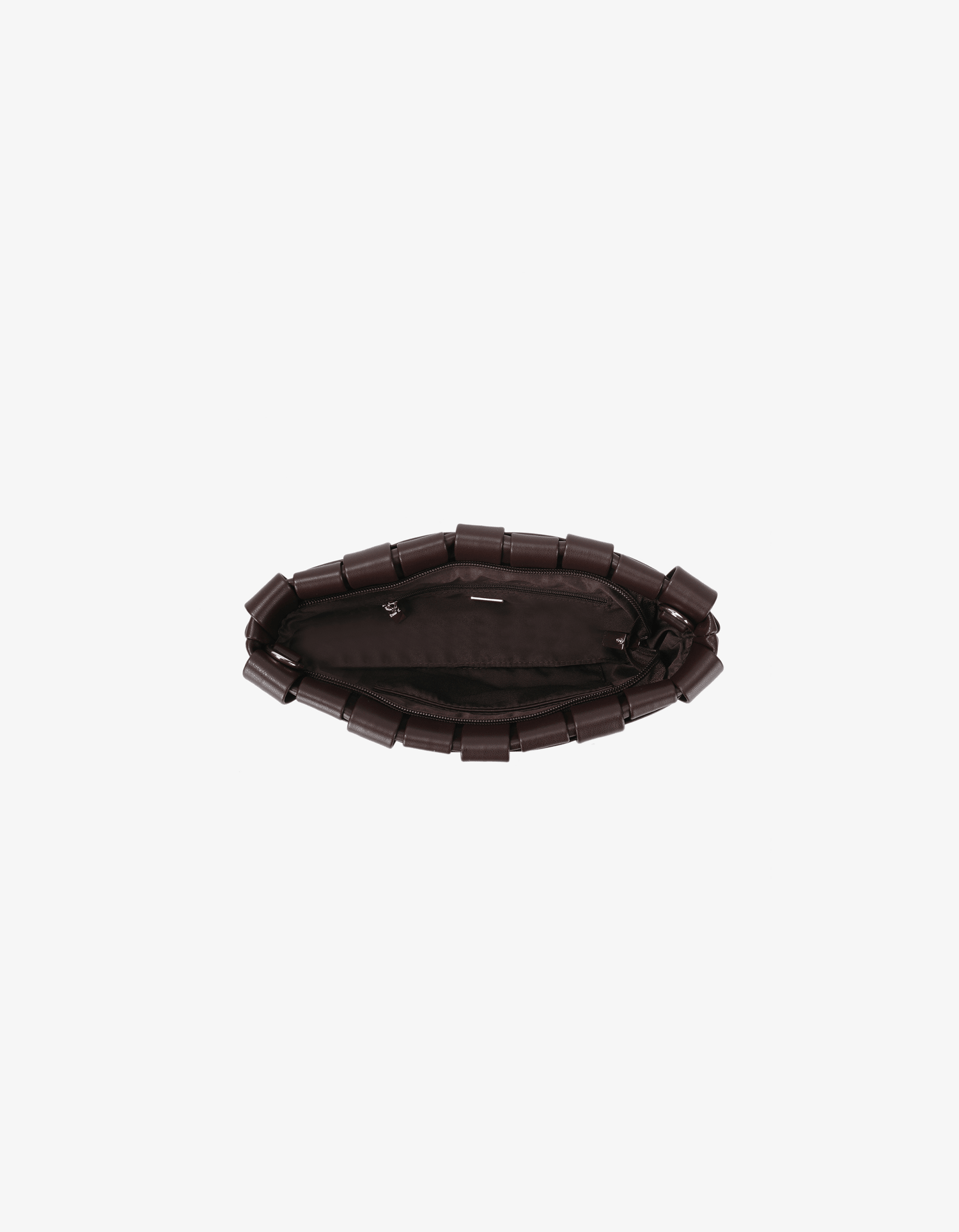 LINDY WOVEN CLUTCH SMALL ESPRESSO - REMI/REID