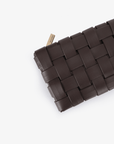 LINDY WOVEN CLUTCH SMALL ESPRESSO - REMI/REID
