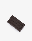 LINDY WOVEN CLUTCH SMALL ESPRESSO - REMI/REID